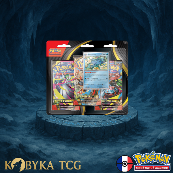 Pokémon - Tripack - ME01 - Méga Évolution - Méga Évolution - Akwakwak - FR