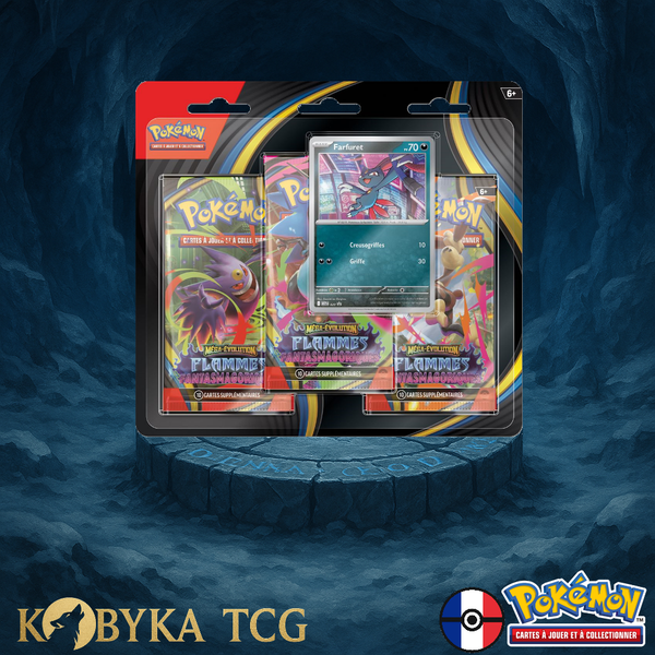 Pokémon - Tripack - ME02 - Méga Évolution - Flammes Fantasmagoriques Farfuret - FR
